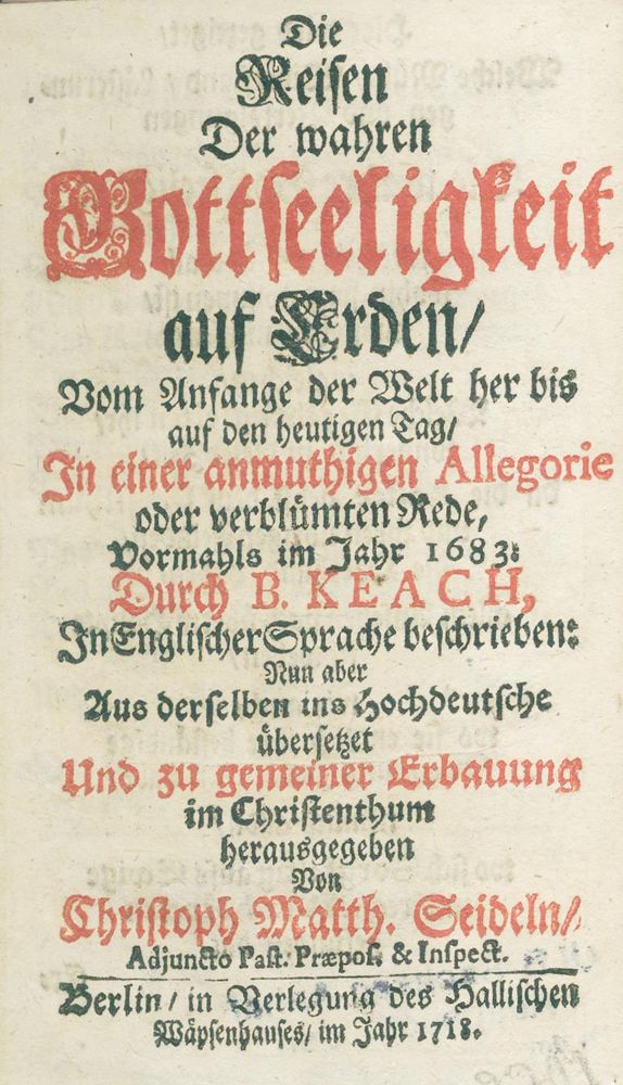 Große Abbildung Nr.2: 127-736 Keach,B.: (Alte Drucke, Handschriften und Theologie)