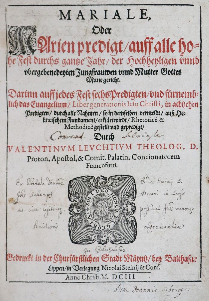 Große Abbildung Nr.1: 127-745 Leucht,V.: (Alte Drucke, Handschriften und Theologie)