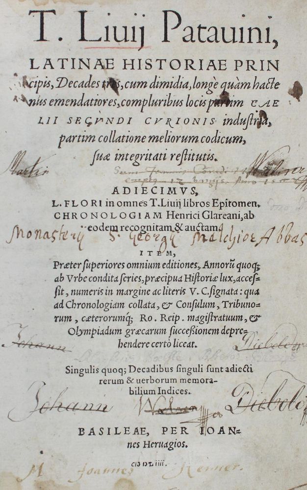 Große Abbildung Nr.1: 127-749 Livius,T.: (Alte Drucke, Handschriften und Theologie)