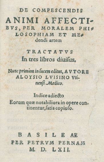 Große Abbildung Nr.1: 127-751 Luisini (auch Luigini u. Lovisino),L.: (Alte Drucke, Handschriften und Theologie)
