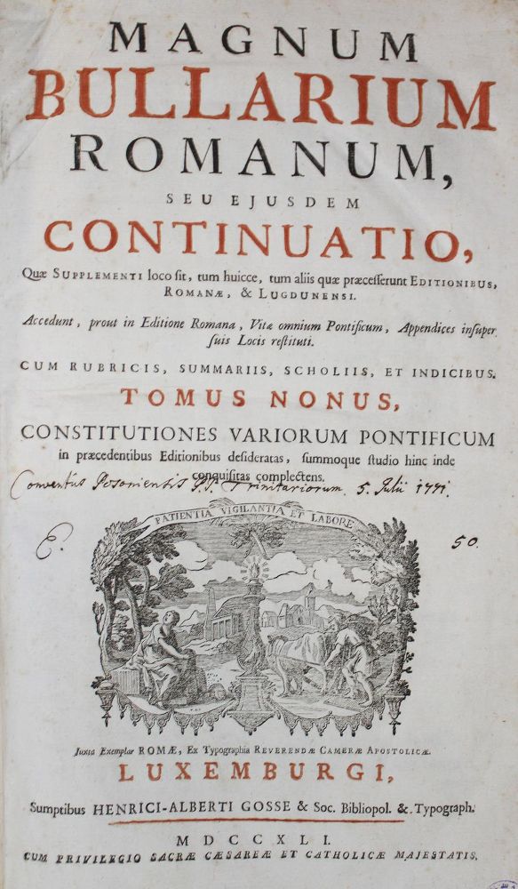 Große Abbildung Nr.1: 127-755 Magnum Bullarium Romanum,: (Alte Drucke, Handschriften und Theologie)