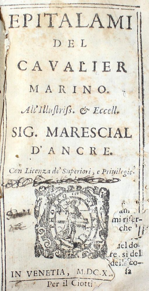 Große Abbildung Nr.1: 127-763 Marino,G.B.: (Alte Drucke, Handschriften und Theologie)