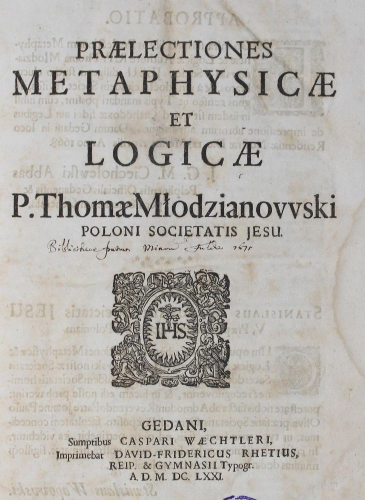 Große Abbildung Nr.0: 127-770 Mlodzianowski,T.: (Alte Drucke, Handschriften und Theologie)