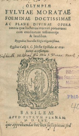 Große Abbildung Nr.1: 127-771 Morata,O.F.: (Alte Drucke, Handschriften und Theologie)