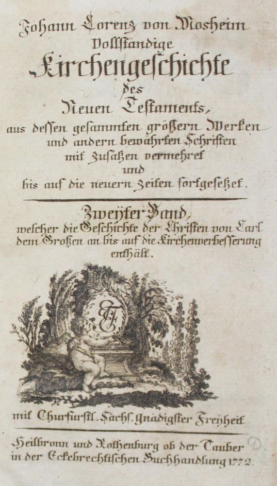 Große Abbildung Nr.11: 127-772 Mosheim,J.L.v.: (Alte Drucke, Handschriften und Theologie)