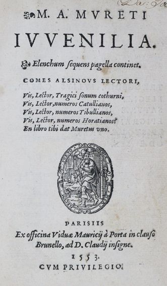 Große Abbildung Nr.1: 127-773 Muret,M.A.: (Alte Drucke, Handschriften und Theologie)