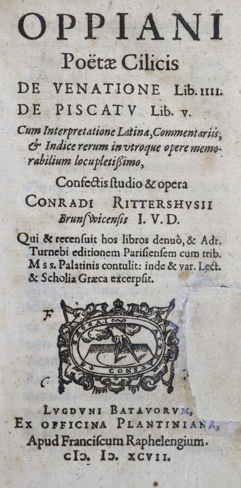 Große Abbildung Nr.1: 127-777 Oppianos (Oppianus).: (Alte Drucke, Handschriften und Theologie)