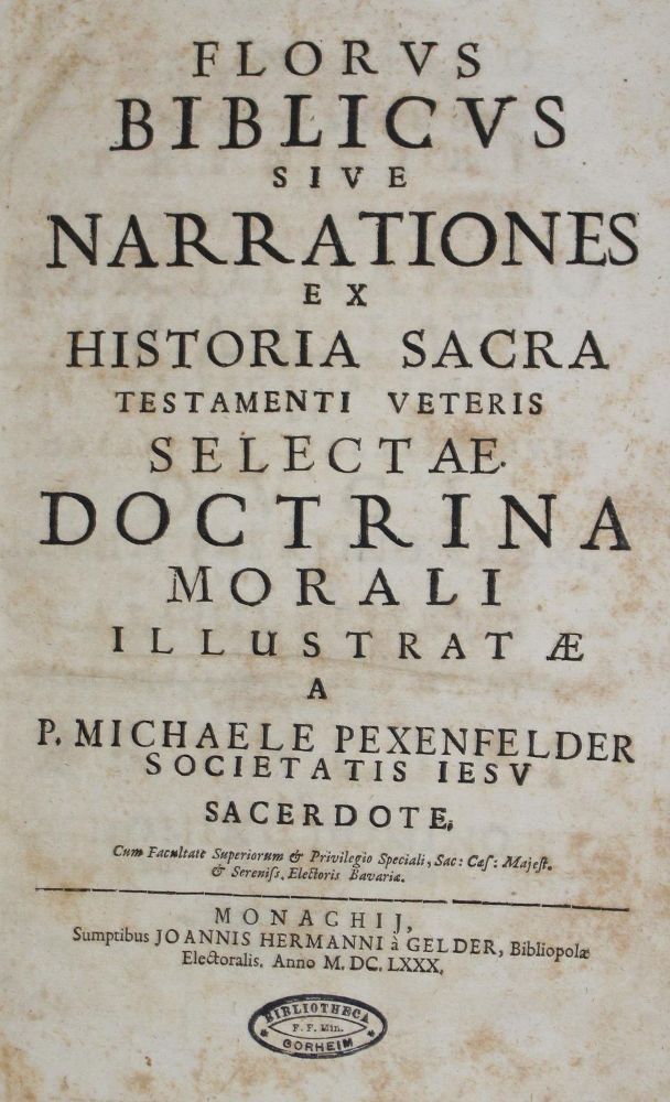 Große Abbildung Nr.2: 127-780 Pexenfelder,M.: (Alte Drucke, Handschriften und Theologie)
