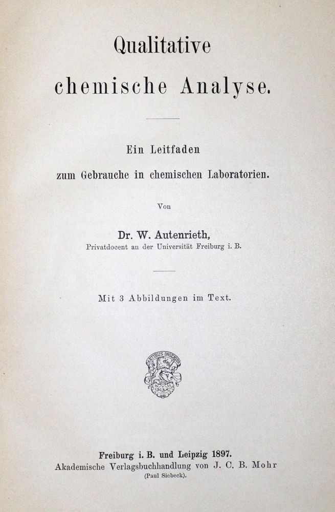 Große Abbildung Nr.6: 127-79 Chemische Analyse.: (Chemie)