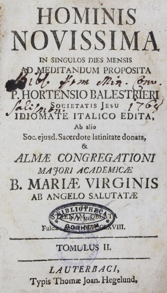 Große Abbildung Nr.1: 127-800 Sammlung: (Alte Drucke, Handschriften und Theologie)