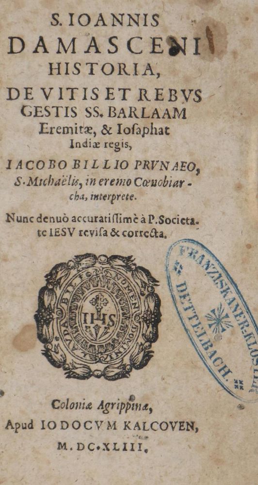 Große Abbildung Nr.1: 127-805 Sammlung: (Alte Drucke, Handschriften und Theologie)
