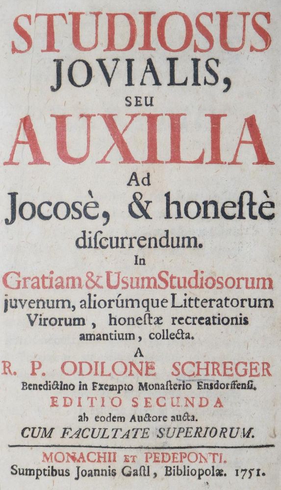 Große Abbildung Nr.1: 127-821 Schreger,O.: (Alte Drucke, Handschriften und Theologie)
