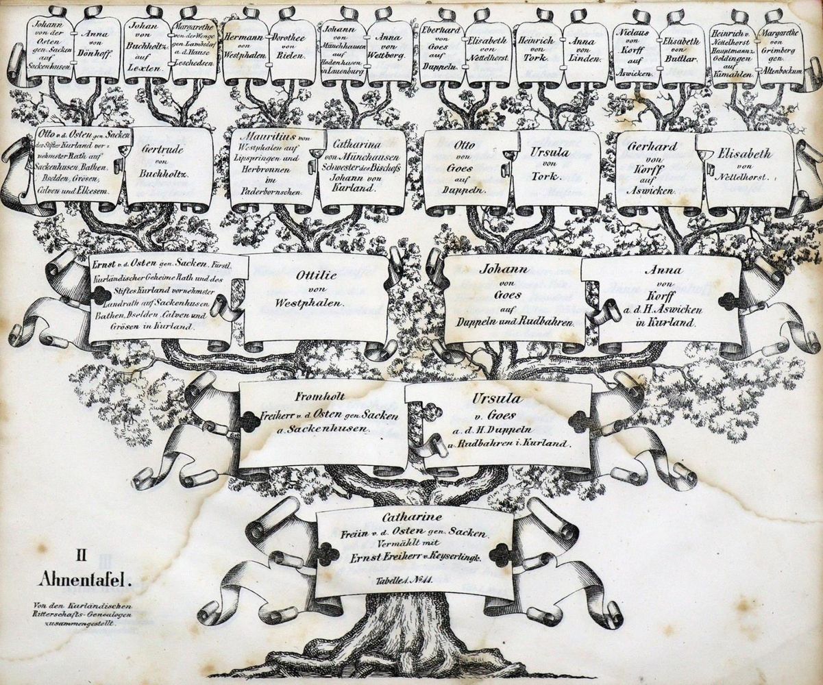 Große Abbildung Nr.1: 127-854 Keyserlingk,H.A.J.v.: (Genealogie und Heraldik)