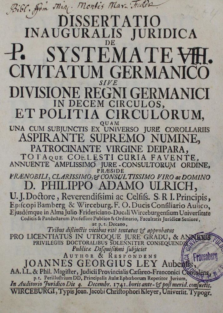 Große Abbildung Nr.1: 127-875 Ley,J.G.: (Juridica und Kriminologie)
