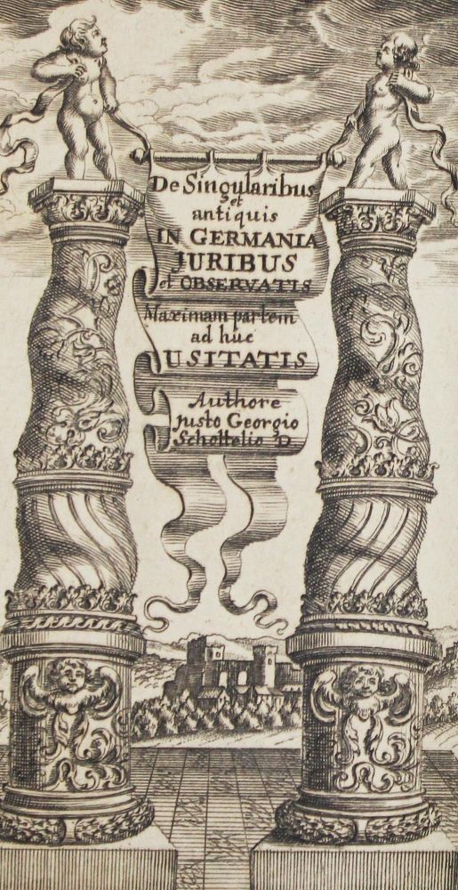 Große Abbildung Nr.1: 127-879 Schottelius,J.G.: (Juridica und Kriminologie)