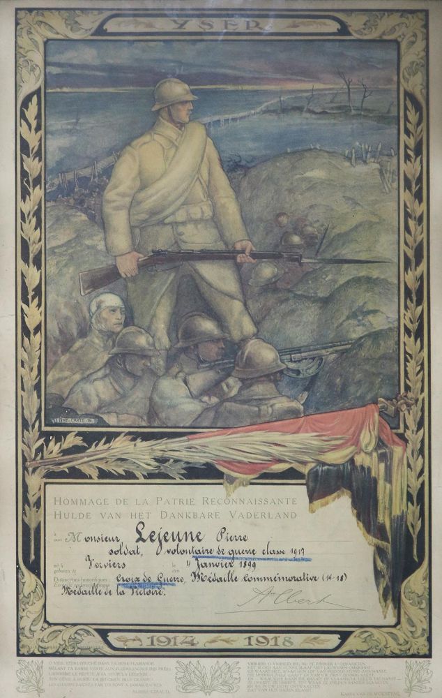 Große Abbildung Nr.1: 127-908 Urkunde.: (Militaria, Handschriften)