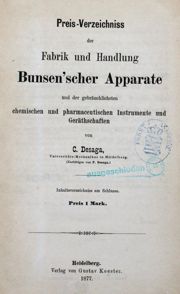 Große Abbildung Nr.1: 127-93 Desaga,C.: (Aus der Sammlung Professor Dr.Dr.Johannes Büttner Teil 1)
