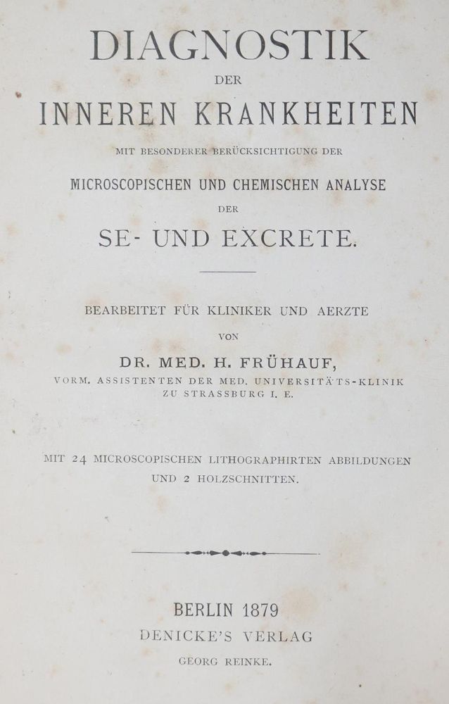 Große Abbildung Nr.1: 127-95 Diagnostik.: (Aus der Sammlung Professor Dr.Dr.Johannes Büttner Teil 1)