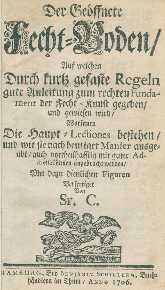 Große Abbildung Nr.2: 127-960 Der geöffnete Fecht=Boden.: (Sport, Fechten)