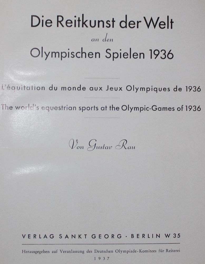 Große Abbildung Nr.1: 127-963 Rau,G.: (Sport, Reitsport)