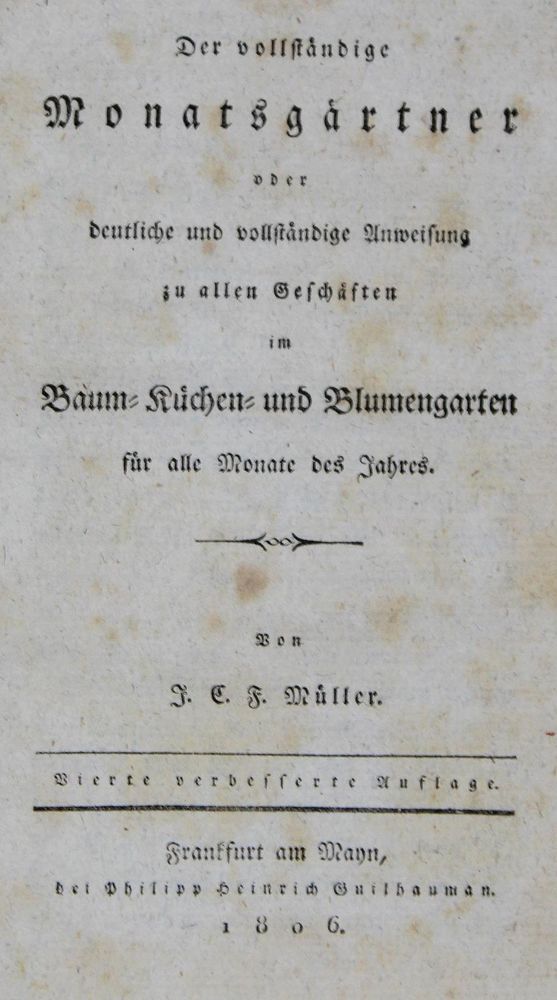 Große Abbildung Nr.1: 127-983 Müller,J.C.F. (d.i. J.A.C.Löhr).: (Küche und Haushalt, Garten)
