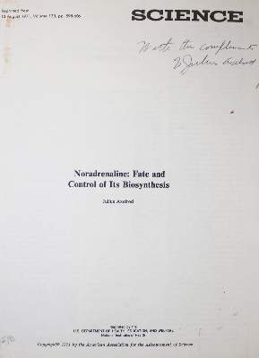 Bild Nr.1: 127-10 Axelrod,J.: (Aus der Sammlung Professor Dr.Dr.Johannes Büttner Teil 1)