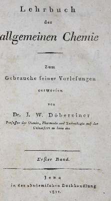 Bild Nr.1: 127-100 Döbereiner,J.W.: (Aus der Sammlung Professor Dr.Dr.Johannes Büttner Teil 1)