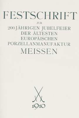 Bild Nr.1: 127-1058 Festschrift zur 200jährigen Jubelfeier: (Porzellan u. Keramik)
