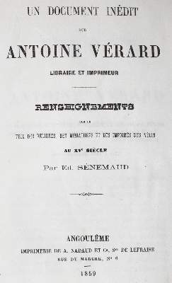 Bild Nr.1: 127-1114 Senemaud,E.: (Inkunabeln, Verard)
