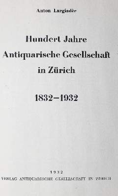 Bild Nr.1: 127-1138 Largiader,A.: (Schweiz)
