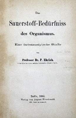 Bild Nr.1: 127-120 Ehrlich,P.: (Aus der Sammlung Professor Dr.Dr.Johannes Büttner Teil 1)