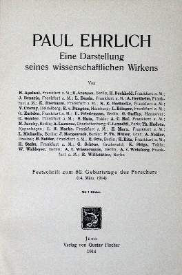 Bild Nr.1: 127-121 Ehrlich,P.: (Aus der Sammlung Professor Dr.Dr.Johannes Büttner Teil 1)