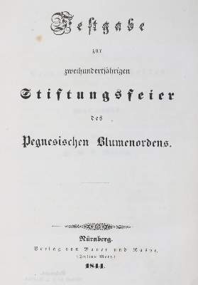 Bild Nr.1: 127-1222 Festgabe: (Blumenorden)