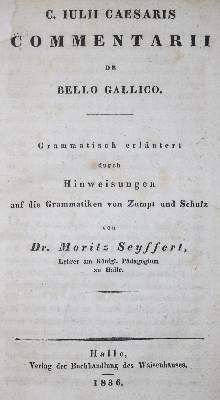 Bild Nr.1: 127-1229 Caesar,G.J.: (Literatur und illustrierte Bücher bis 19.Jahrhundert)