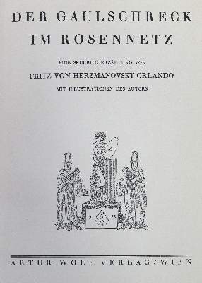 Bild Nr.2: 127-1252 Herzmanovsky-Orlando,F.v.: (Literatur und illustrierte Bücher bis 19.Jahrhundert)