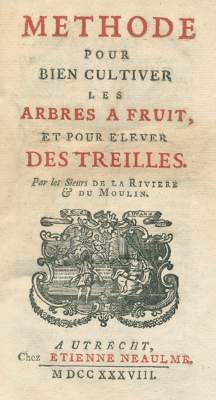 Bild Nr.1: 127-1284 Riviere, de la et du Moulin.: (Literatur und illustrierte Bücher bis 19.Jahrhundert)