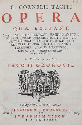 Bild Nr.1: 127-1297 Tacitus,C.C.: (Literatur und illustrierte Bücher bis 19.Jahrhundert)