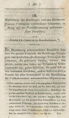 Bild Nr.1: 127-135 Fraunhofer,J.: (Aus der Sammlung Professor Dr.Dr.Johannes Büttner Teil 1)