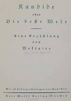 Bild Nr.2: 127-1388 Voltaire,F.M.A.de: (Klee)