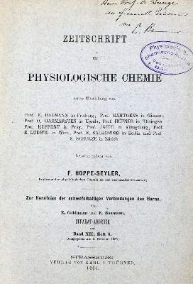 Bild Nr.1: 127-14 Baumann,E.: (Aus der Sammlung Professor Dr.Dr.Johannes Büttner Teil 1)