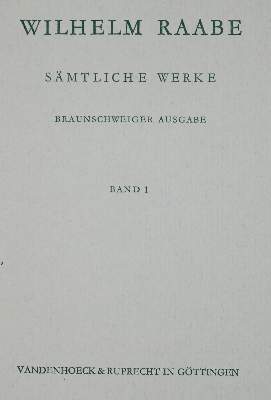 Bild Nr.1: 127-1424 Raabe,W.: (Literatur und illustrierte Bücher 20.Jahrhundert - Alte Literatur in modernen Ausgaben)