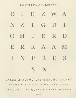 Bild Nr.2: 127-1431 Quadflieg, Roswitha.: (Raamin-Presse)