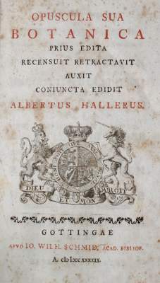 Bild Nr.1: 127-1465 Haller,A.: (Botanik)