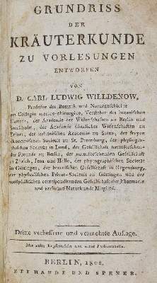 Bild Nr.1: 127-1480 Willdenow,C.L.: (Botanik)
