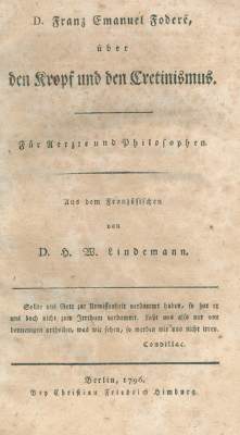Bild Nr.1: 127-1488 Fodere,F.E.: (Medizin)