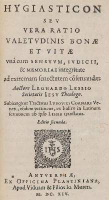Bild Nr.1: 127-1498 Lessius,L.: (Medizin)