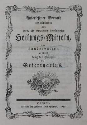 Bild Nr.1: 127-1507 (Detten,A.v.).: (Medizin, Veterinärmedizin)