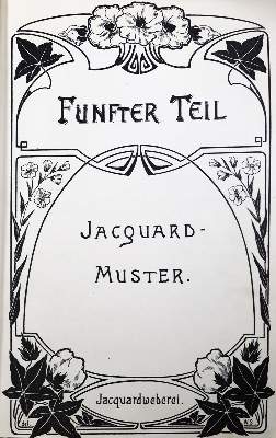 Bild Nr.1: 127-1569 Jacquard-Muster: (Verschiedene Gebiete - Varia, Textil, Handschriften)