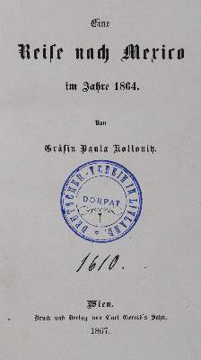 Bild Nr.1: 127-1595 Kollonitz, Paula v.: (Amerika)