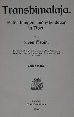 Bild Nr.1: 127-1604 Hedin,S.: (Asien)